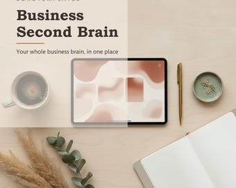 Plantilla de concepto "Segundo Cerebro Empresarial": Todo tu cerebro empresarial en un solo lugar.