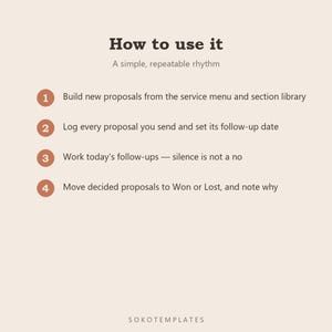 Client Proposal System Notion Template | Freelance Proposal Tracker, Follow-Ups & Sales Pipeline image 5