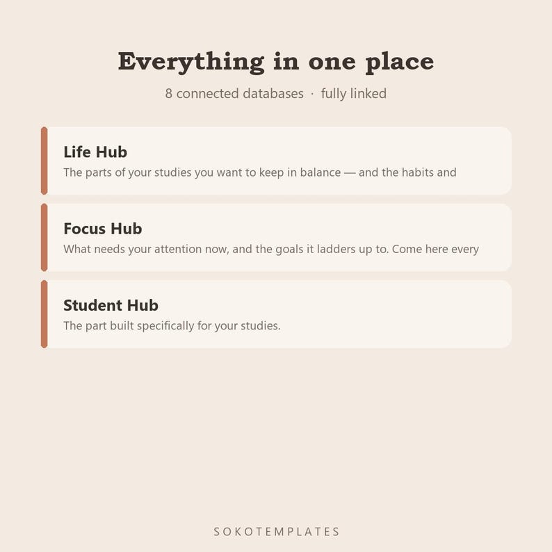 Student Planner Notion Template – Courses, assignments, exams and grades in one place image 3