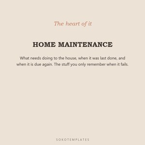 Home Management System Notion Template – Maintenance, inventory, warranties and routines for your home image 4