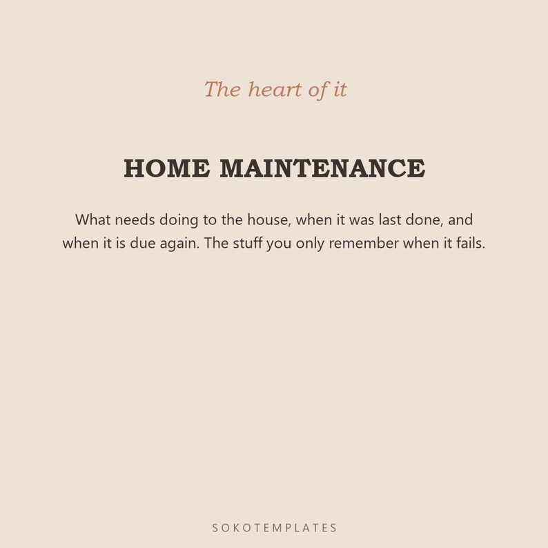 Home Management System Notion Template – Maintenance, inventory, warranties and routines for your home image 4