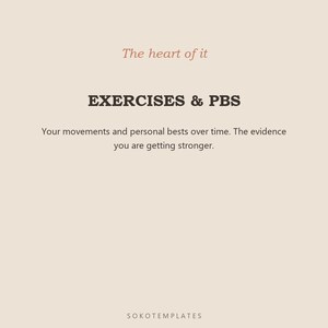 Fitness & Workout Tracker Notion Template – Workouts, progress, measurements and goals in one place image 4