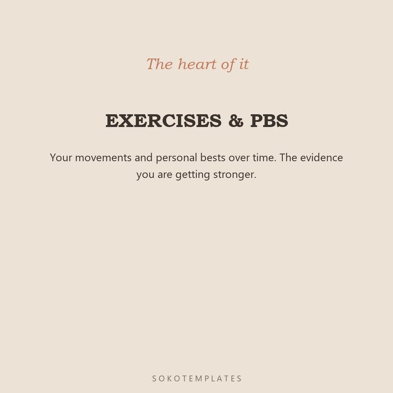 Fitness & Workout Tracker Notion Template – Workouts, progress, measurements and goals in one place image 4