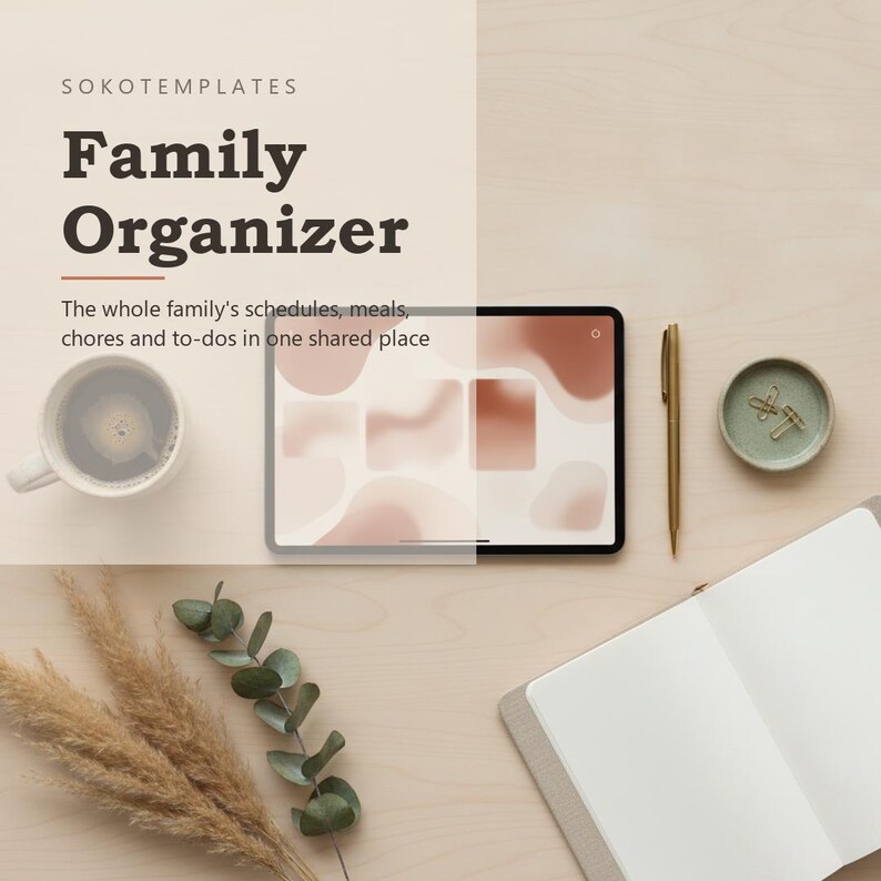 Family Organizer Notion Template – Schedules, Meals, Chores (Digital Download) image 2