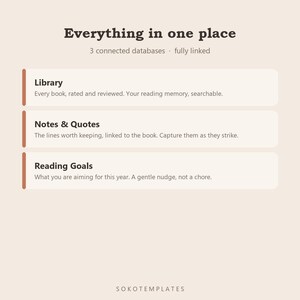 Notion Reading Tracker & Book Journal Template – Organize Your Reading Life (Digital Download) image 3