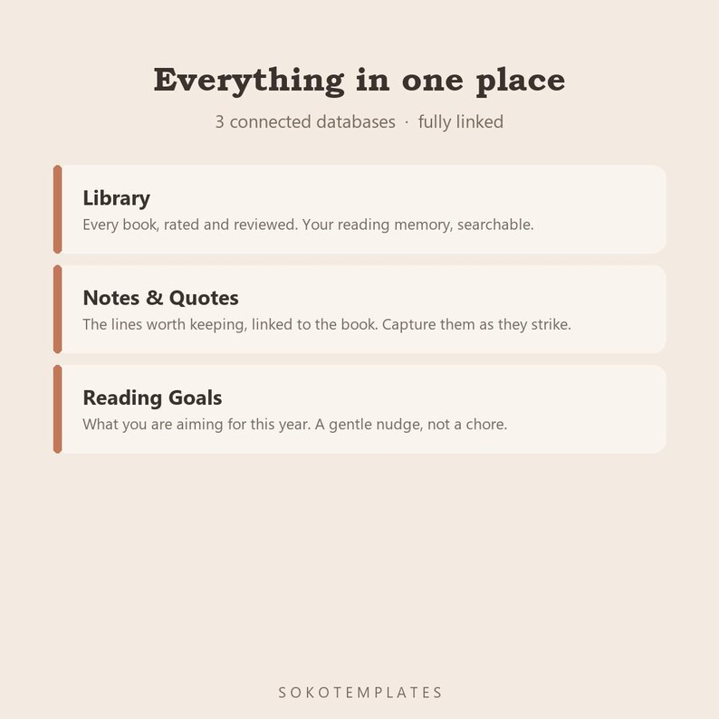 Notion Reading Tracker & Book Journal Template – Organize Your Reading Life (Digital Download) image 3