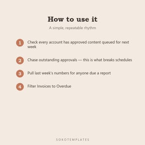 Social Media Manager Hub Notion Template – Client Accounts, Content Calendars, Invoices (Digital Download) image 5