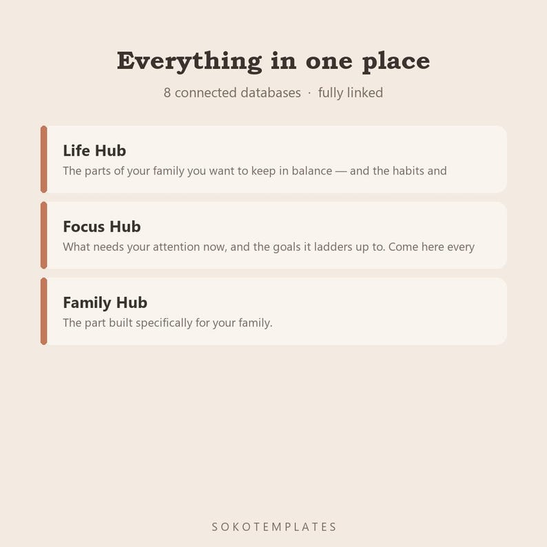 Family Organizer Notion Template – Schedules, Meals, Chores (Digital Download) image 3