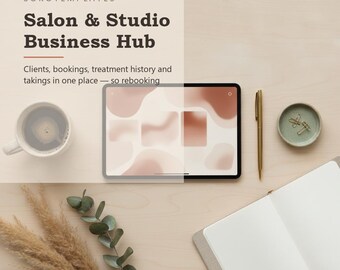 Plantilla Notion para centro de negocios de salones de belleza y estudios: clientes, reservas, historial de tratamientos e ingresos en un solo lugar.