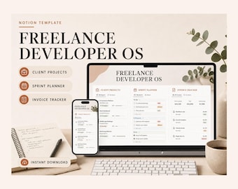 Freelance Developer OS Notion Template – Track contracts, hours and invoices without a spreadsheet graveyard