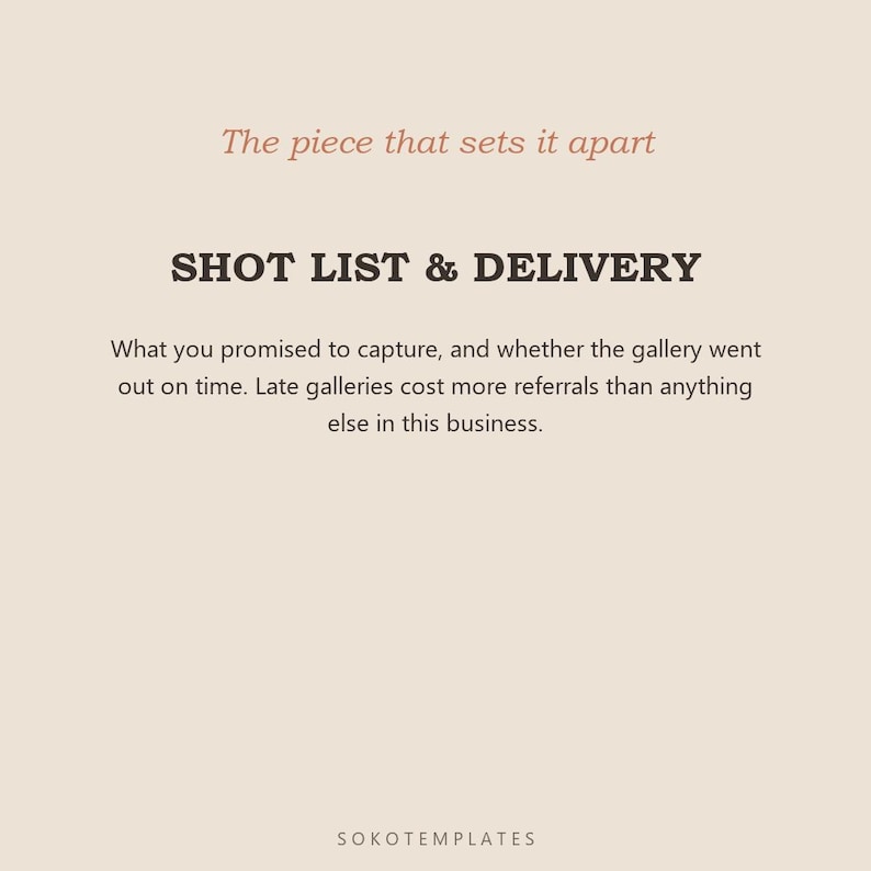 Photographer Business Hub Notion Template – Bookings, shot lists, delivery deadlines and payments image 4