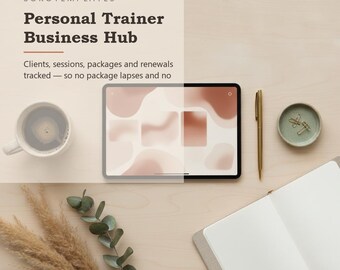 Plantilla de Notion para centro de negocios de entrenadores personales: seguimiento de clientes, sesiones, paquetes y renovaciones.
