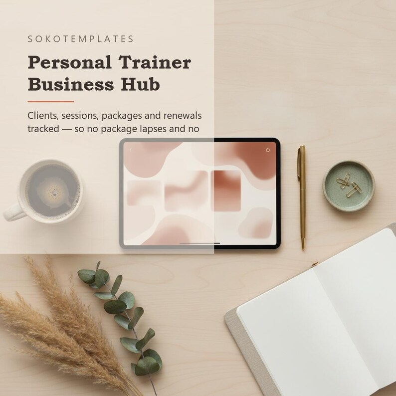 Personal Trainer Business Hub Notion Template – Clients, sessions, packages and renewals tracked image 2