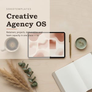 Creative Agency OS Notion Template – Retainers, projects, deliverables and team capacity in one place image 2