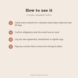 Notion Contract Tracker & Renewal Manager – Organized Workspace (Digital Download) image 5