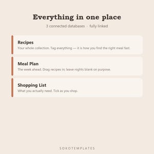 Notion Recipe Box & Meal Planner Template – Digital Organization (Instant Download) image 3