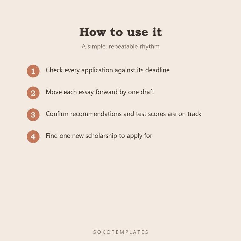 College Application Planner Notion Template – Every school, deadline, essay and recommendation tracked image 5