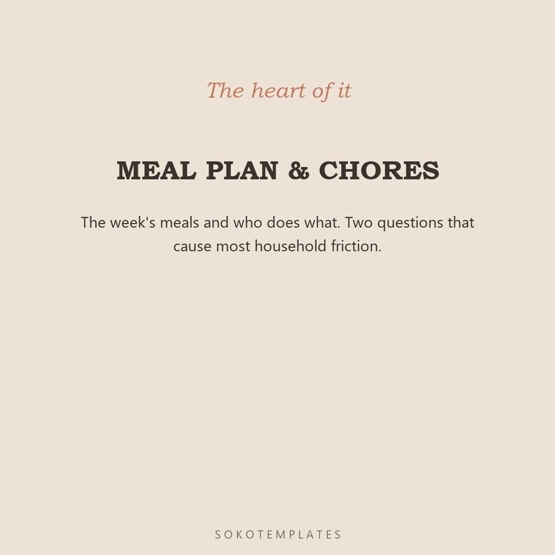 Family Organizer Notion Template – Schedules, Meals, Chores (Digital Download) image 4