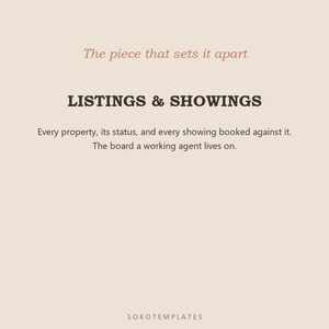 Real Estate Agent Hub Notion Template – Listings, buyers, showings and closings tracked image 4