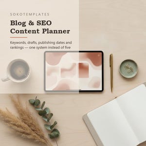 Notion Blog & SEO Content Planner – Parole chiave, calendario, prestazioni (download digitale) immagine 2