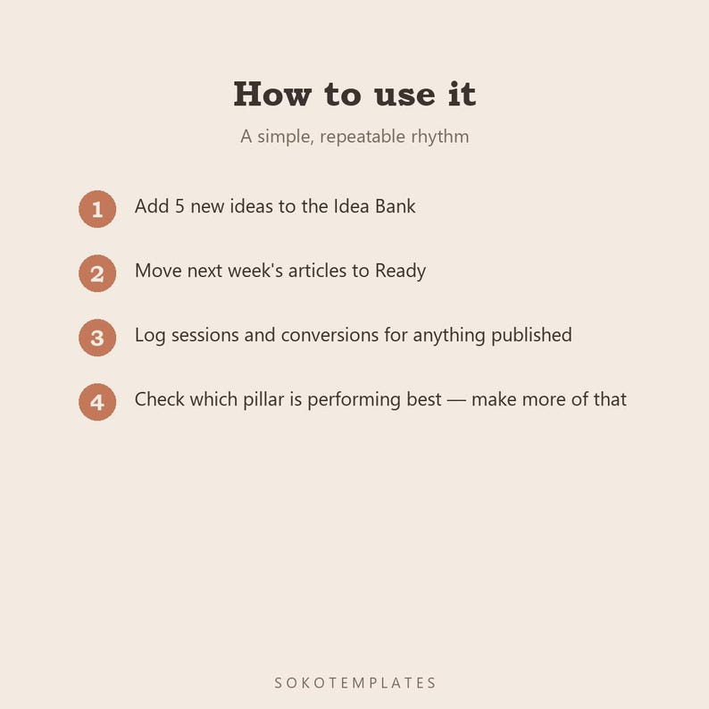 Notion Blog & SEO Content Planner – Parole chiave, calendario, prestazioni (download digitale) immagine 5