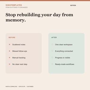 Business Second Brain Notion Template – Organized Workspace (Digital Download) image 8