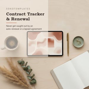 Notion Contract Tracker & Renewal Manager – Organized Workspace (Digital Download) image 2