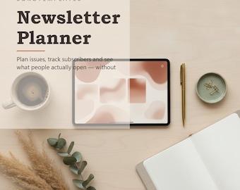 Plantilla de Notion para planificar boletines informativos: planifica los números, realiza un seguimiento de los suscriptores y comprueba qué boletines abren realmente las personas.
