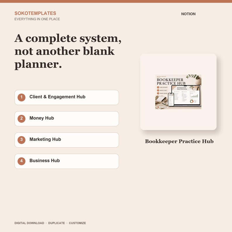 Bookkeeper Practice Hub Notion Template – Every client deadline, deliverable and query in one place zdjęcie 7