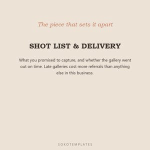 Wedding Photographer Hub Notion Template – Client, Workflow, Shot List Organization image 4