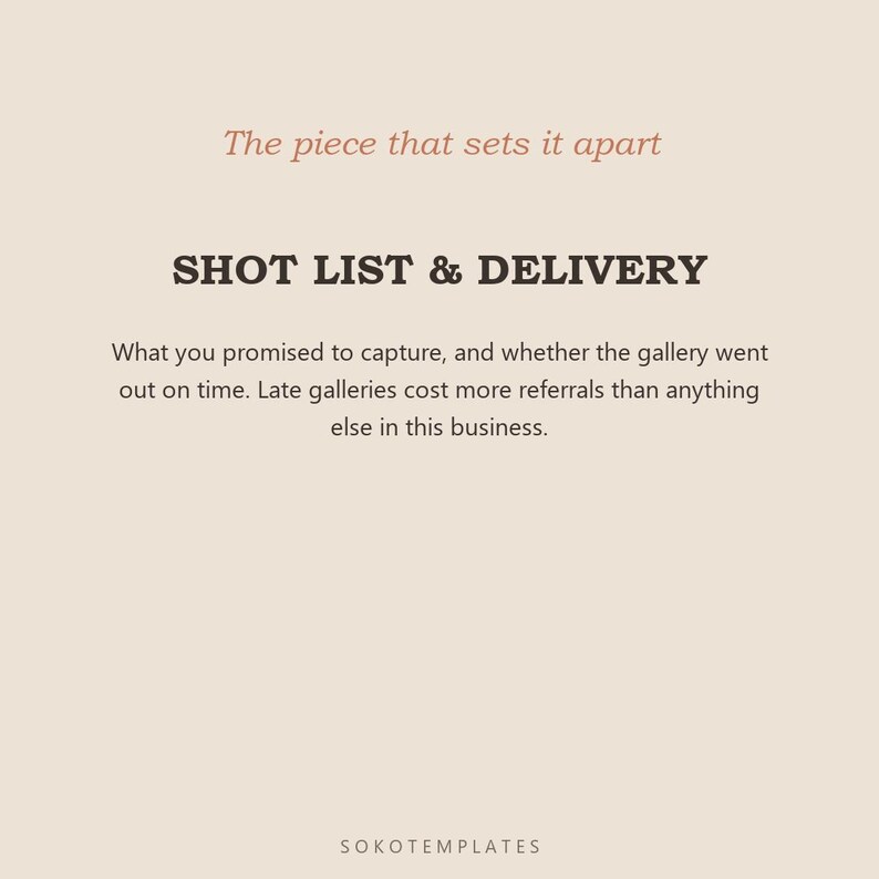 Wedding Photographer Hub Notion Template – Client, Workflow, Shot List Organization image 4