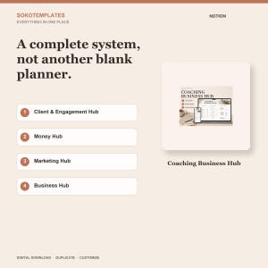 Coaching Business Hub Notion Template – Clients, sessions, packages and renewals in one place image 7