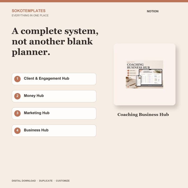 Coaching Business Hub Notion Template – Clients, sessions, packages and renewals in one place image 7
