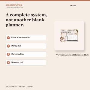 Virtual Assistant Business Hub Notion Template – Track every client's hours, tasks and renewal date image 7