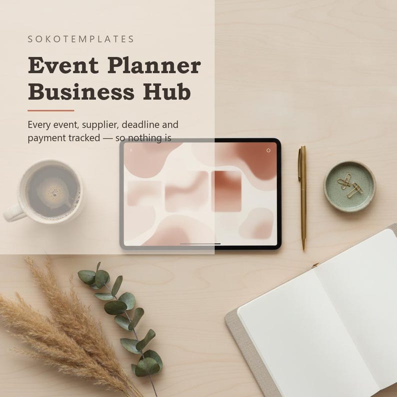 Event Planner Business Hub Notion Template – Every event, supplier, deadline and payment tracked image 2