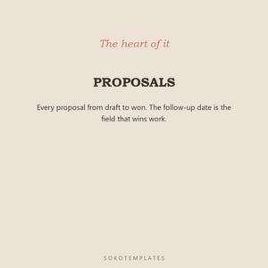 Client Proposal System Notion Template | Freelance Proposal Tracker, Follow-Ups & Sales Pipeline image 4