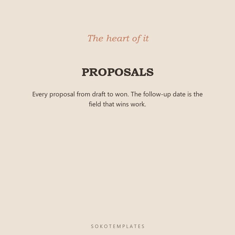Client Proposal System Notion Template | Freelance Proposal Tracker, Follow-Ups & Sales Pipeline image 4