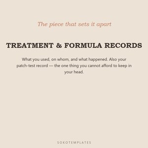 Esthetician Business Hub Notion Template – Clients, treatments, rebookings and takings in one place image 4