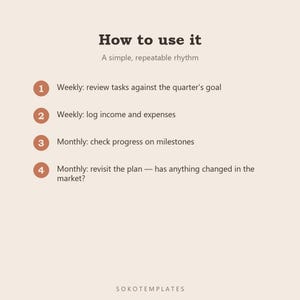 Small Business Planner Notion Template – Run your business from one page, goals, finances image 5