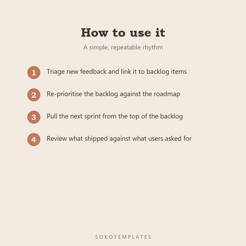 Product Manager OS Notion Template – Roadmap, Backlog, Sprints (Digital Download) image 5