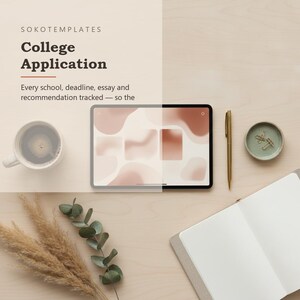 College Application Planner Notion Template – Every school, deadline, essay and recommendation tracked image 2