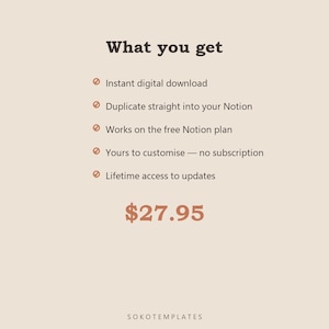 Intentional Life Planner Notion Template – Goals, Habits, Routines (Digital Download) image 6