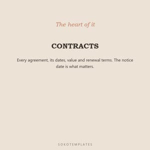 Notion Contract Tracker & Renewal Manager – Organized Workspace (Digital Download) image 4