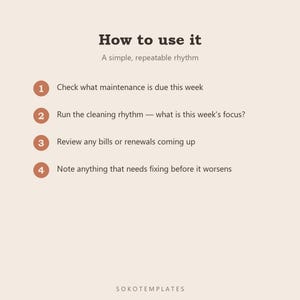 Home Management System Notion Template – Maintenance, inventory, warranties and routines for your home image 5