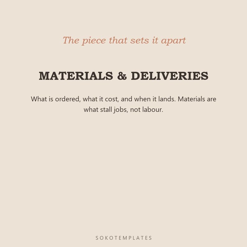 Construction & Trades Job Hub Notion Template – Quotes, jobs, materials and payments tracked properly image 4