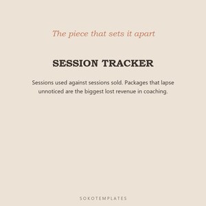 Coaching Business Hub Notion Template – Clients, sessions, packages and renewals in one place image 4