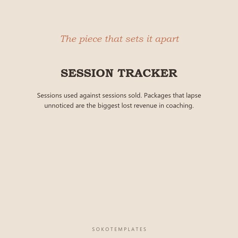 Coaching Business Hub Notion Template – Clients, sessions, packages and renewals in one place image 4