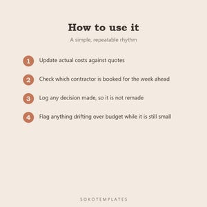 Home Renovation Planner Notion Template – Project, Budget, Contractors (Digital Download) image 5