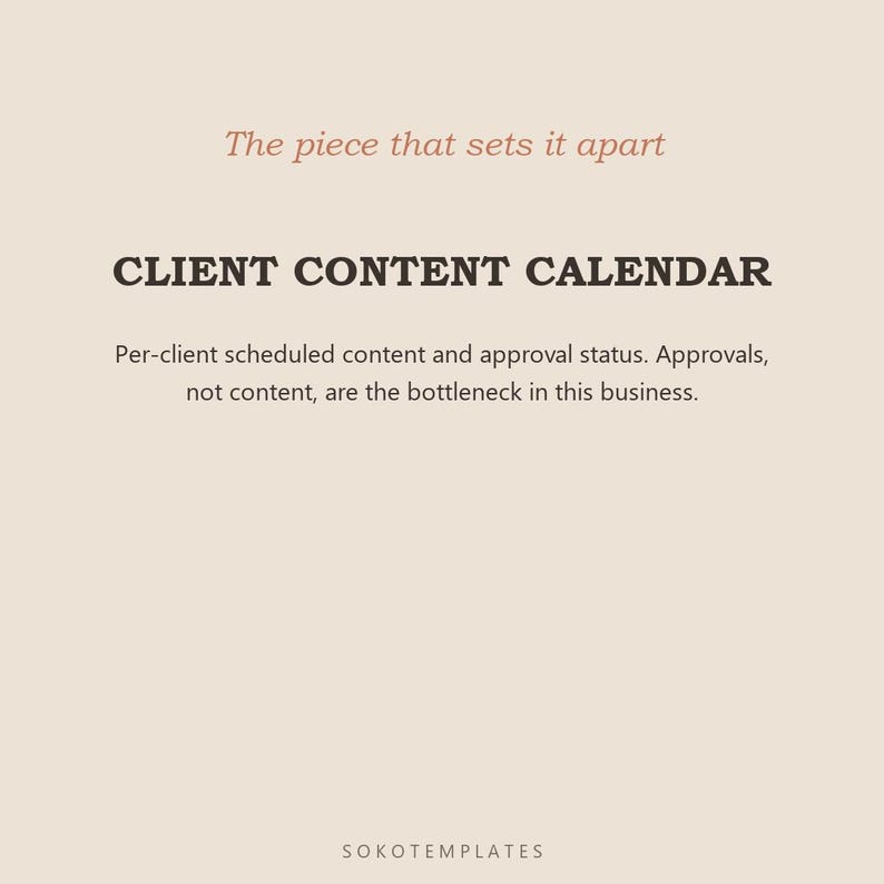 Social Media Manager Hub Notion Template – Client Accounts, Content Calendars, Invoices (Digital Download) image 4