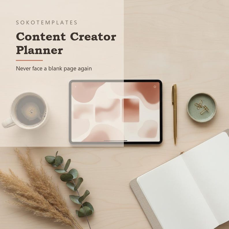 Content Creator Planner Notion Template – Never face a blank page again image 2